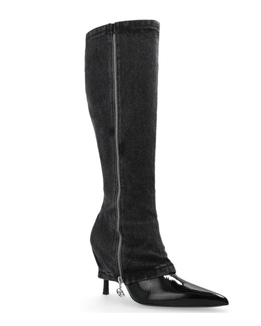 DIESEL Black Heeled Boots D-Venus