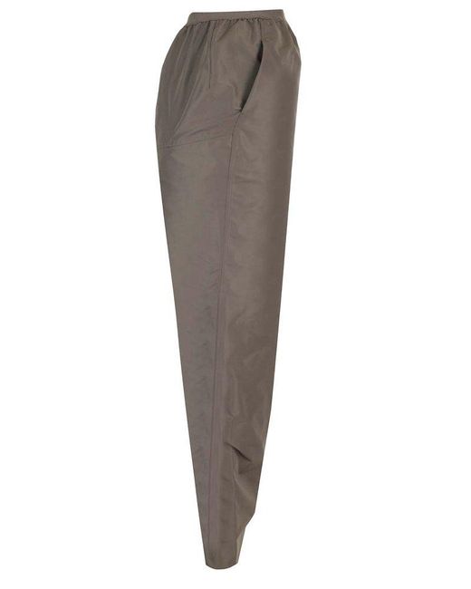 Rick Owens Gray Pillar Cady High-Waist Maxi Skirt