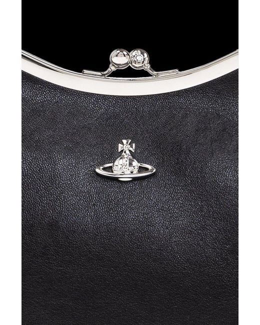 Vivienne Westwood Black Logo Plaque Tote Bag