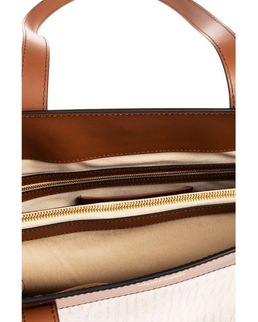 Moschino Natural Monogrammed Shopper Bag,