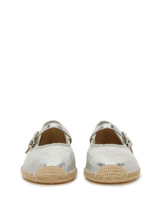Michael Kors Lynn Metallic Leather Ballet Espadrilles