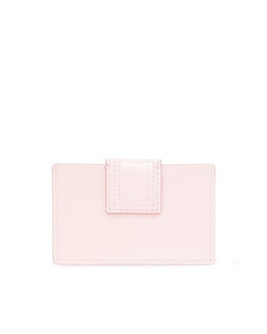 Jacquemus Pink Leather Card Holder