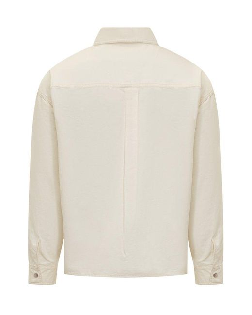 Isabel Marant White Cotton Terry Shirt for men