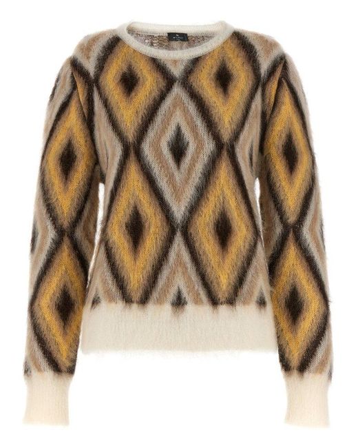 Etro Multicolor Jacquard Sweater Sweater