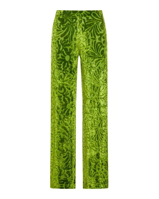 Jil Sander Green Regular & Straight Leg Pants