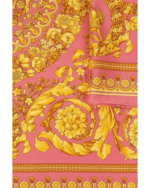 Versace Fine Knit Baroque Print Scarf - Farfetch
