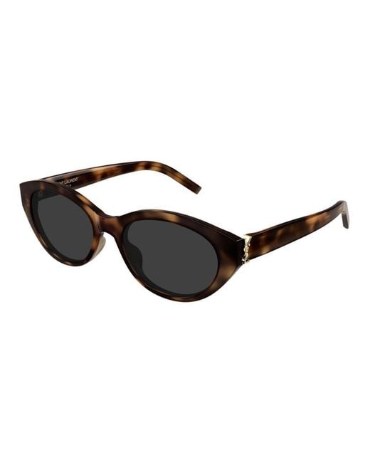 Saint Laurent Black Cat-Eye Frame Sunglasses