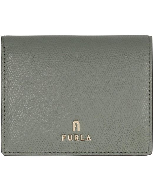 Furla Green Small Camelia Logo-plaque Bifold Wallet
