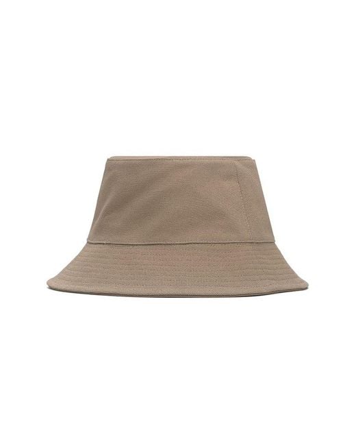 A.P.C. Natural Logo-embroidered Wide Brim Bucket Hat for men