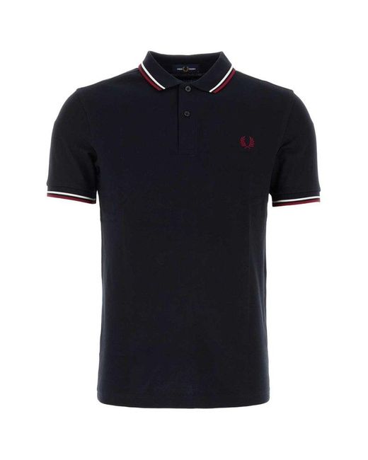 Fred Perry Black Midnight Piquet Polo Shirt for men