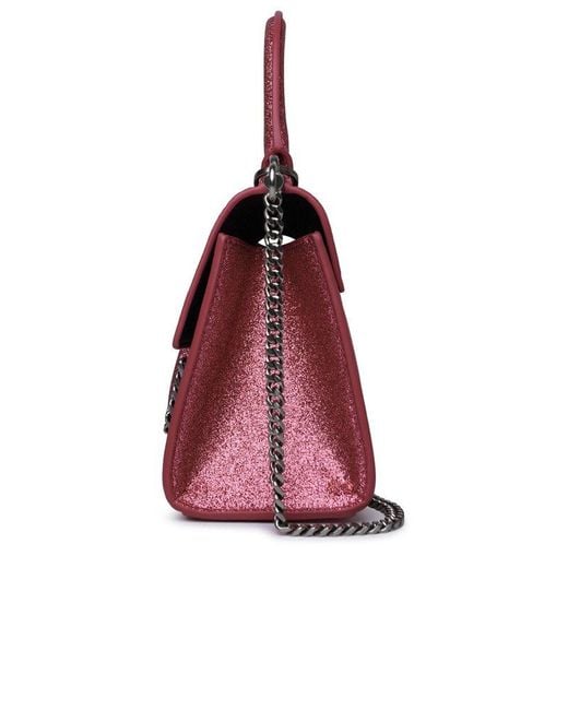 Marc Jacobs Pink The Galactic Glitter St. Marc Mini Top Handle Bag