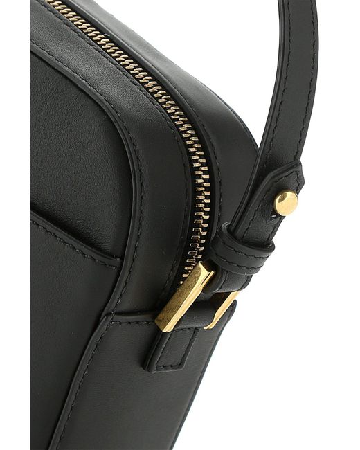 Versace Leather Virtus Crossbody Bag in Black - Lyst
