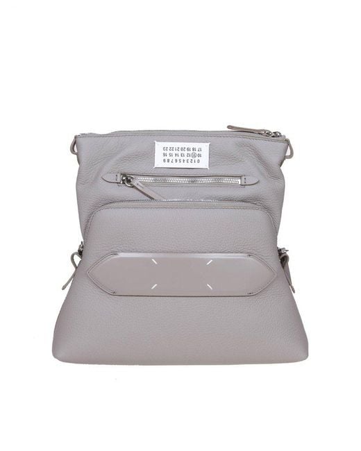 Maison Margiela Soft 5ac Small Bag In Gray Leather