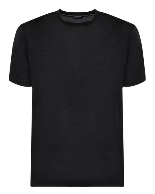 Zegna Black T-Shirts for men
