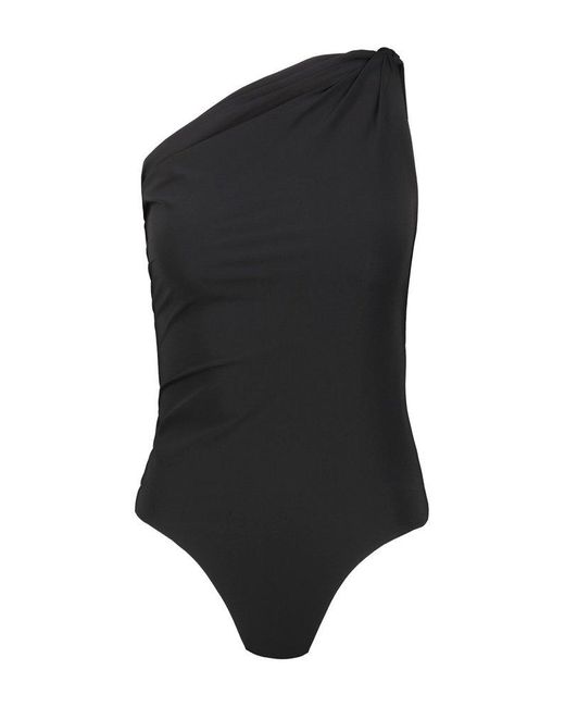 Rick Owens Black Twist Bather Swimsuit