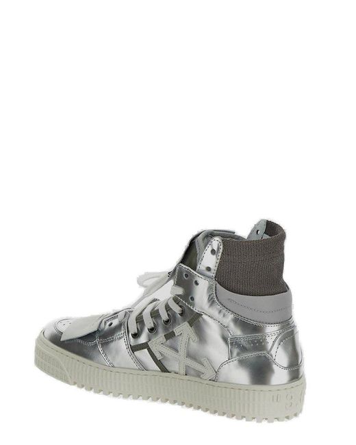 Off-White c/o Virgil Abloh Gray Off-court 3.0 Lace-up Sneakers