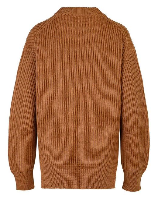 Jil Sander Brown Wool Sweater
