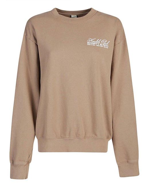Sporty & Rich Natural Made In Usa Cotton Sweatshirt