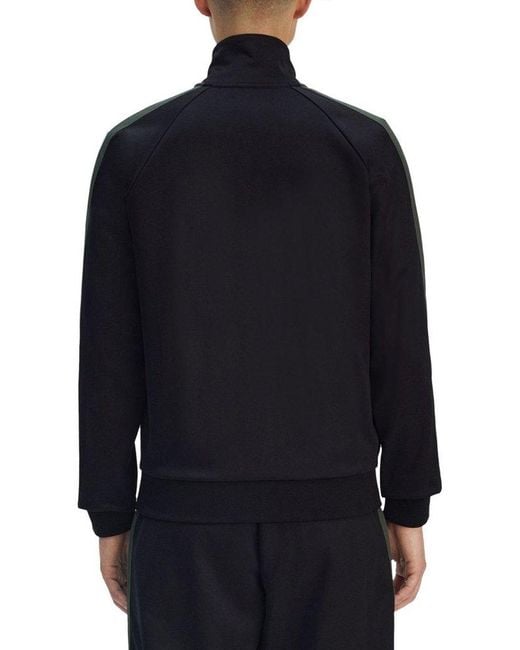 Fred Perry Black Track Jacket for men