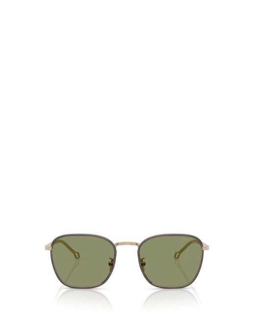 Giorgio Armani Green Square Frame Sunglasses for men