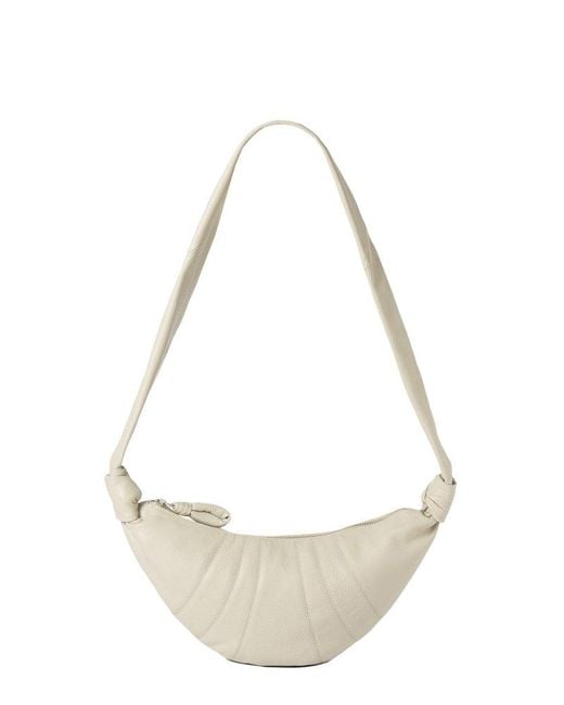 Lemaire White Croissant Small Crossbody Bag