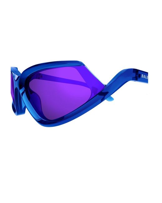 Balenciaga Purple Side Xpander Cat-eye Frame Sunglasses