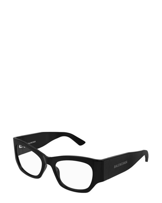 Balenciaga Black Cat-Eye Frame Glasses