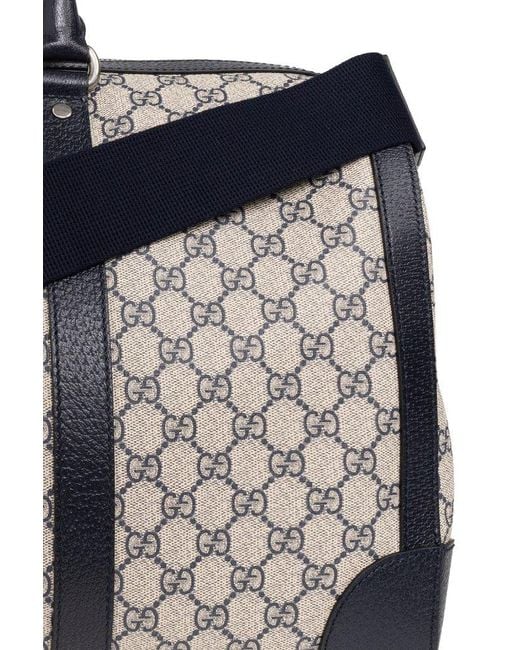 Gucci Black 'ophidia Medium' Duffel Bag, for men