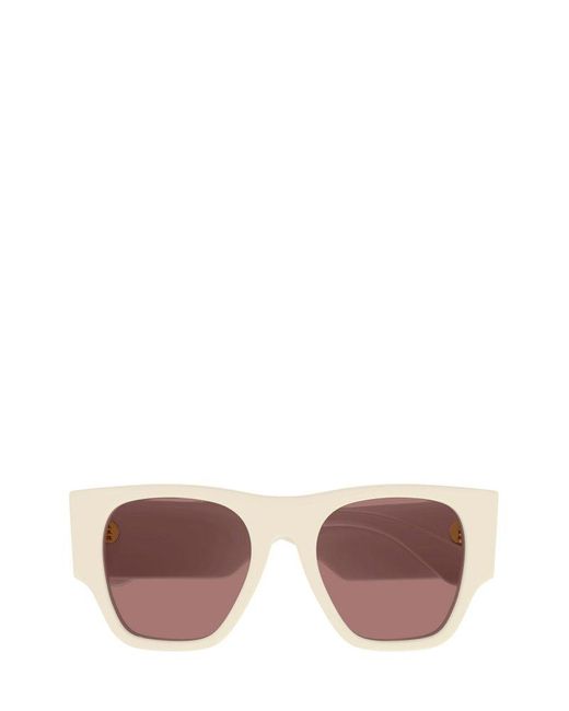 Chloé Pink Oversized Square-frame Sunglasses