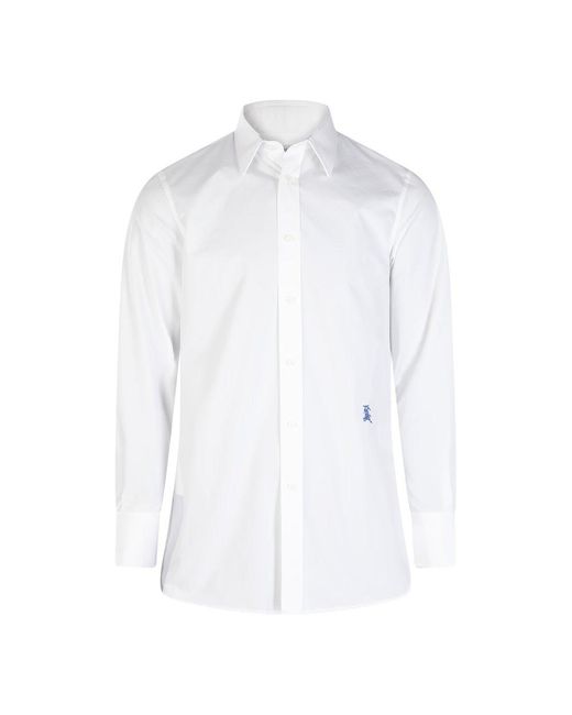 Burberry shirts white outlet