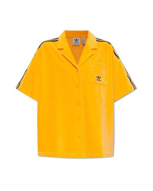 Adidas Yellow Shirt With Logo