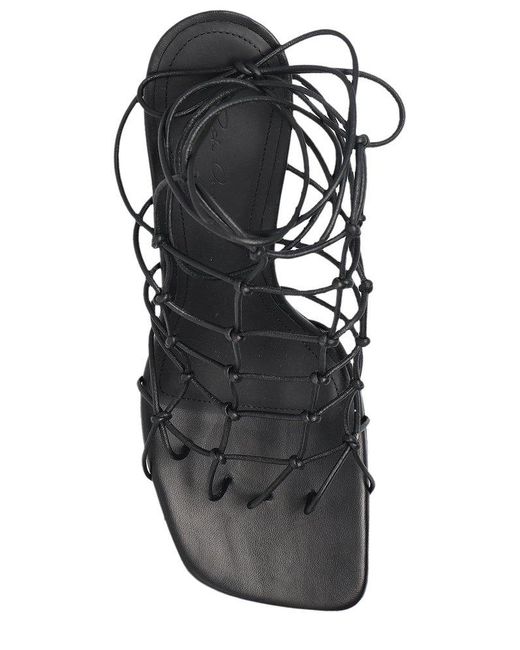 Rick Owens White Hollywood Runway Cantilever Sandals