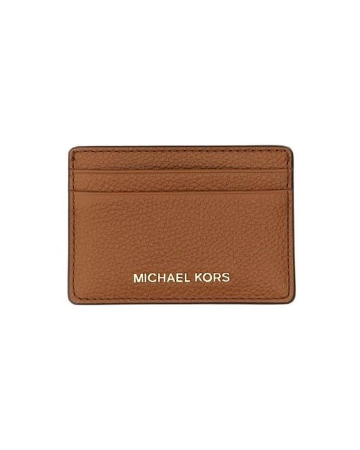 MICHAEL Michael Kors Brown Jet Set Card Holder