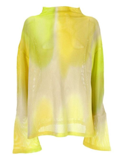 Acne Yellow Acne T-shirts And Polos