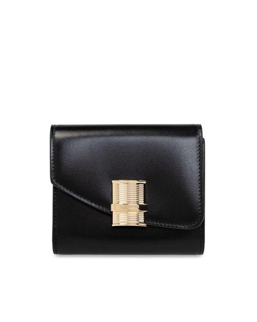Ferragamo Black Leather Wallet From ,