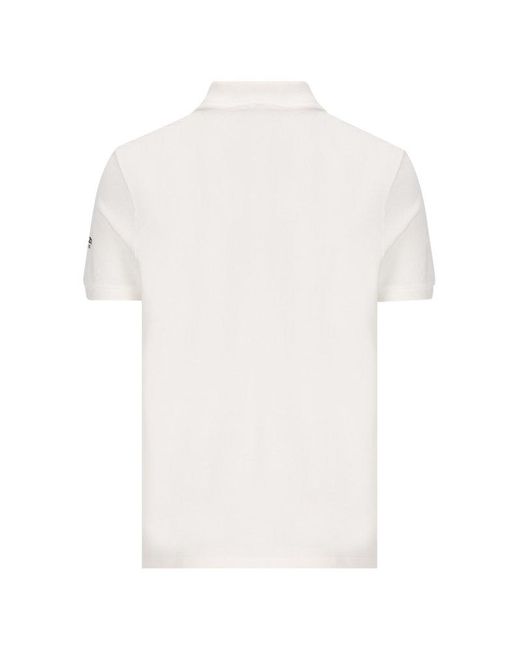 KENZO White Lucky Tiger Embroidered Polo Shirt for men