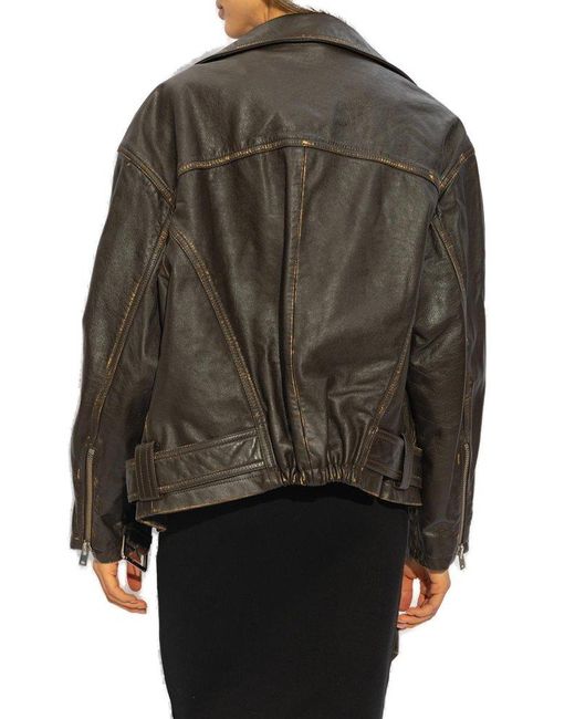 IRO Dylan Leather Jacket in Black Lyst Canada
