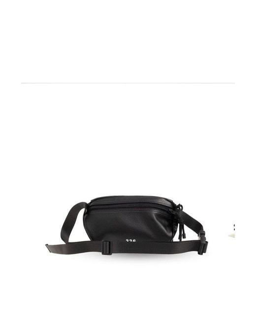 Vetements Black Logo Printed Belt Bag for men