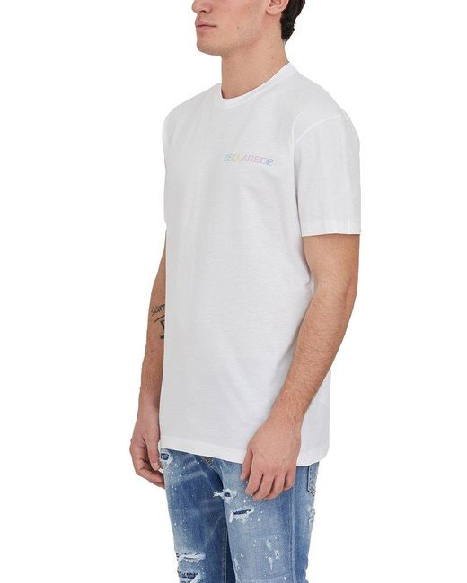 DSquared² White Palm Beach T-Shirt for men
