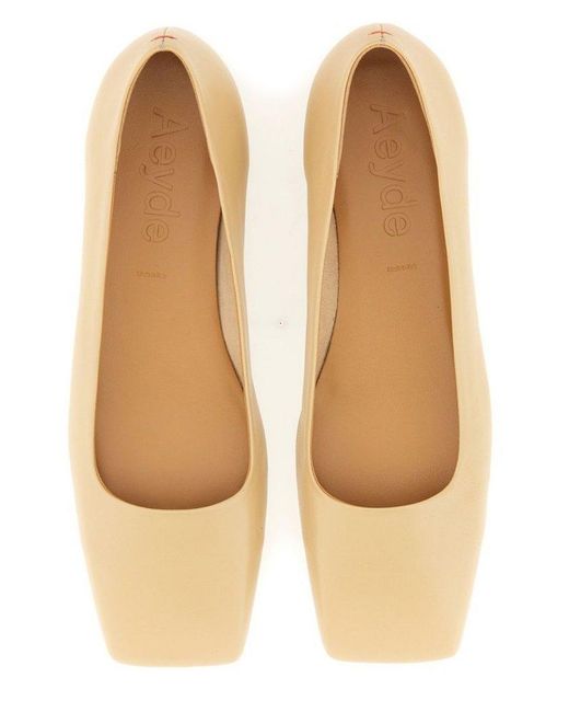 Aeyde Natural Aeyd? Elegant Dancer Flat Shoes