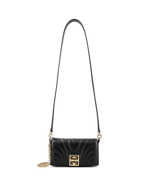 Givenchy Logo Plaque 4g Chainlinked Crossbody Bag in White Lyst