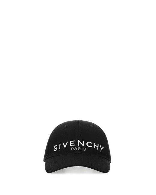 Givenchy Black College Logo Cap for men