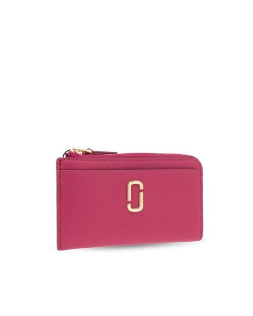 Marc Jacobs Pink Card Case With Logo