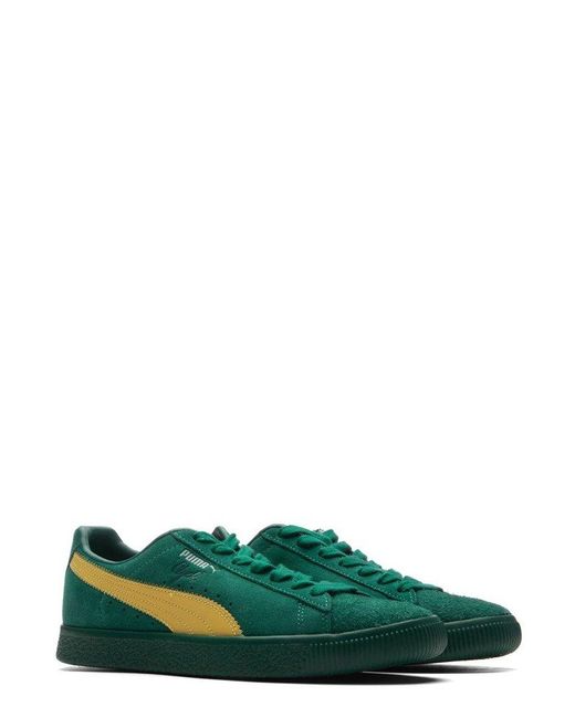 PUMA Green Clyde Super Lace-Up Sneakers for men
