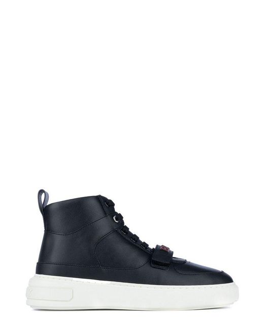 Bally Blue Merryk Logo Plaque Lace-up Sneakers for men