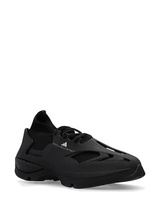Adidas By Stella McCartney Black Sportswear Lace-Up Sneakers for men