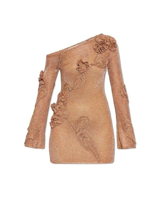 Cult Gaia Metallic 'bowie' One-shoulder Dress,