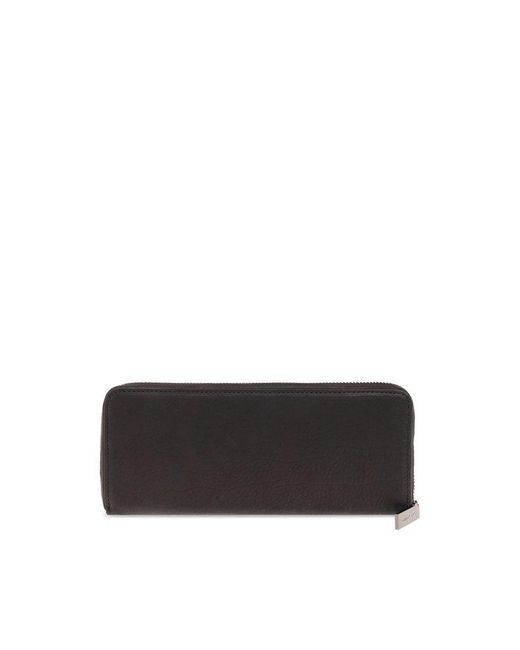 Discord Yohji Yamamoto Black Logo Debossed Zipped Wallet