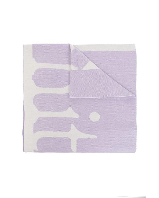 Off-White c/o Virgil Abloh Purple Scarf With Logo