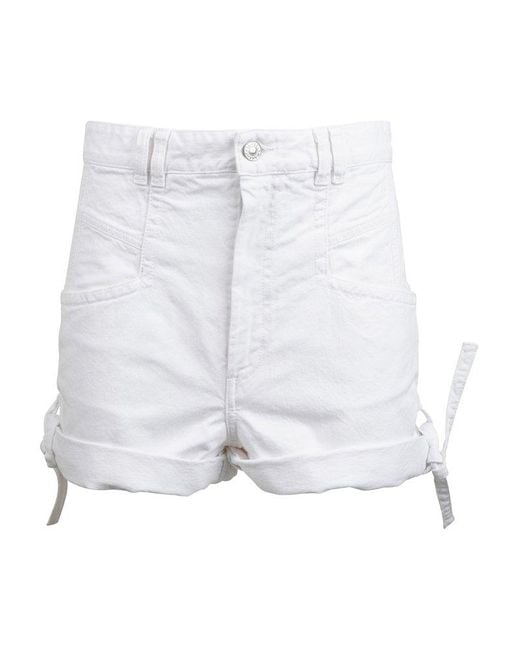 Isabel Marant Turn-up Brim Denim Shorts 